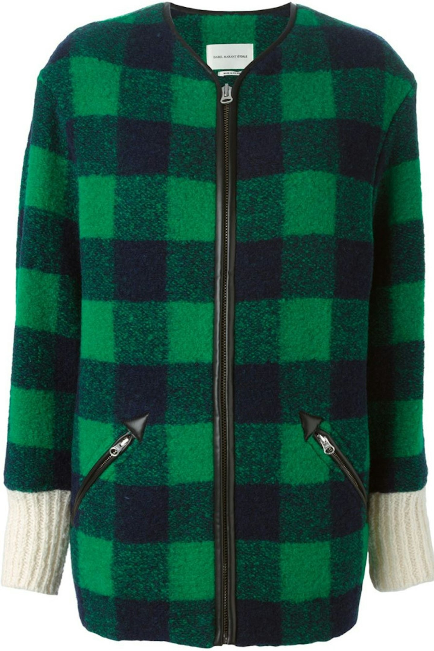 The cuffs on this Isabel Marant coat add a quirky touch to this bold green beauty. Where with all black to really make the colour pop.