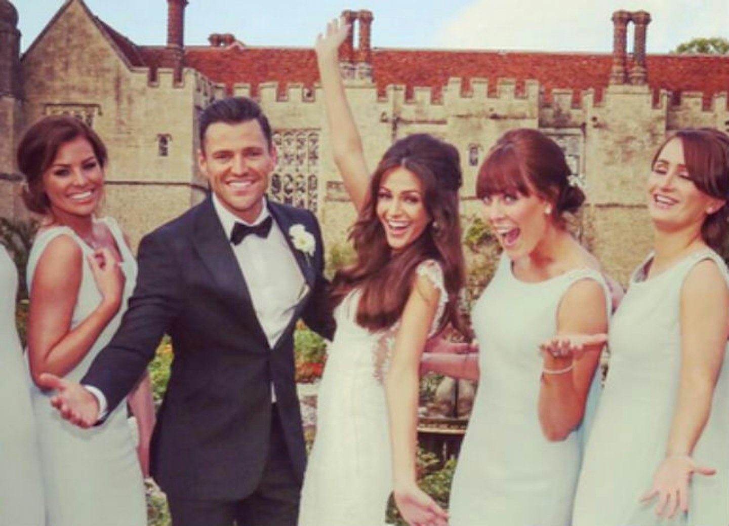 Jess was a bridesmaid for her brother Mark and Michelle