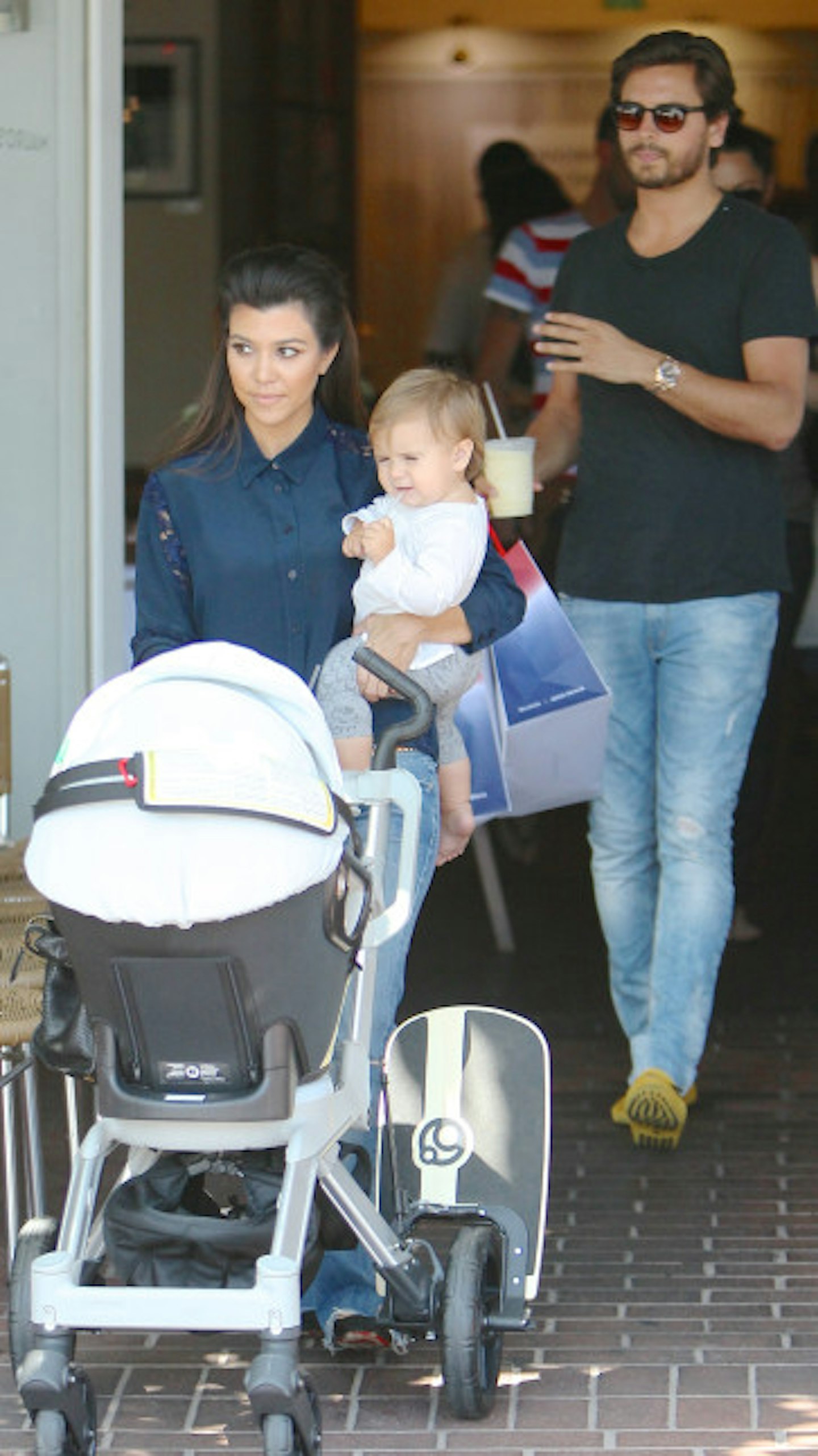 Scott Disick, Kourtney Kardashian and daughter Penelope