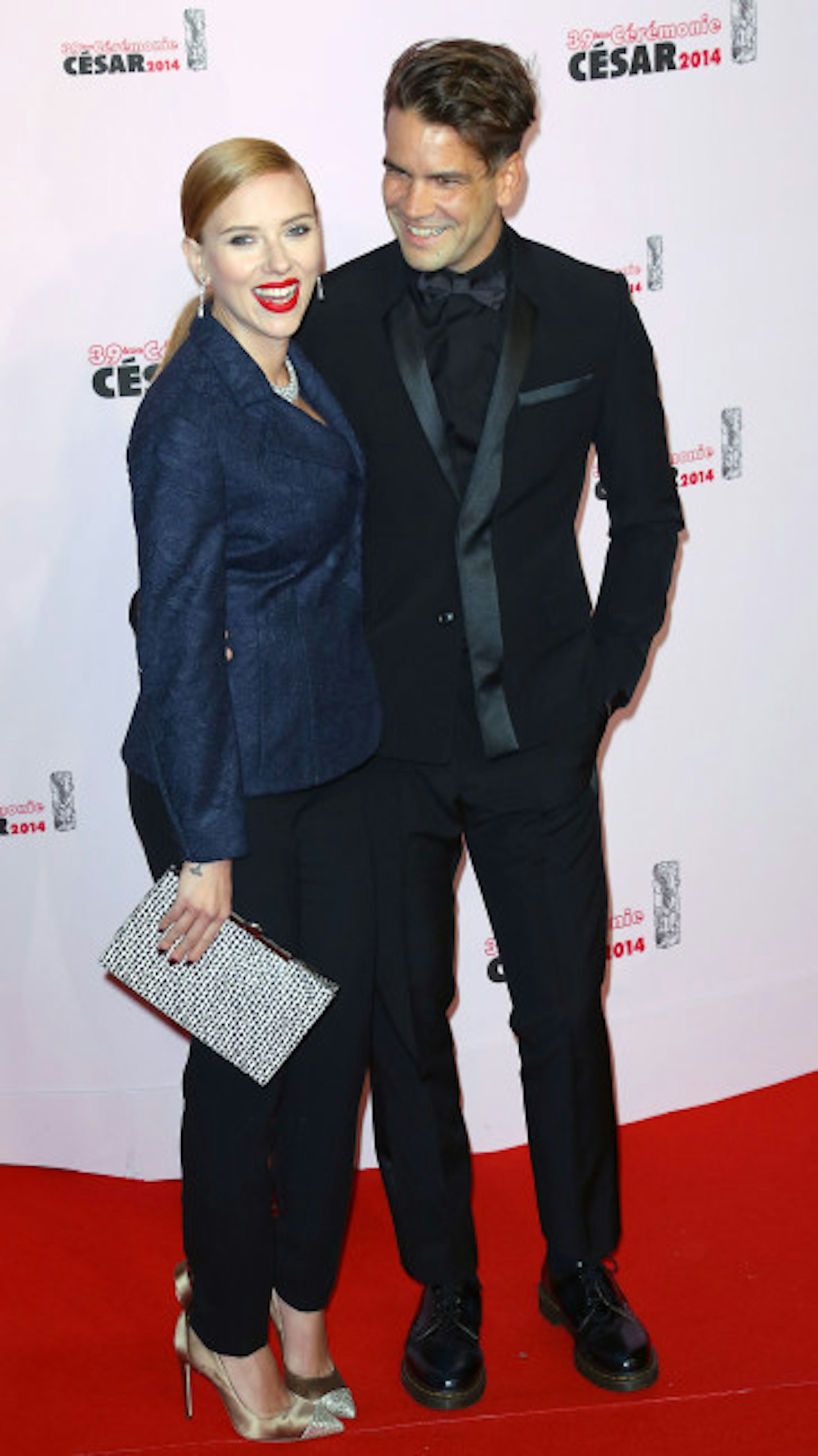 Scarlett Johansson and fiancé Romain Dauriac