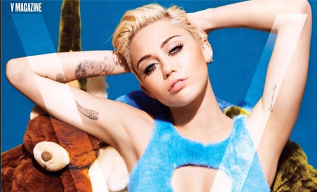 Miley Cyrus Poses Nude For Karl Lagerfeld Shoot In V Magazine | Grazia