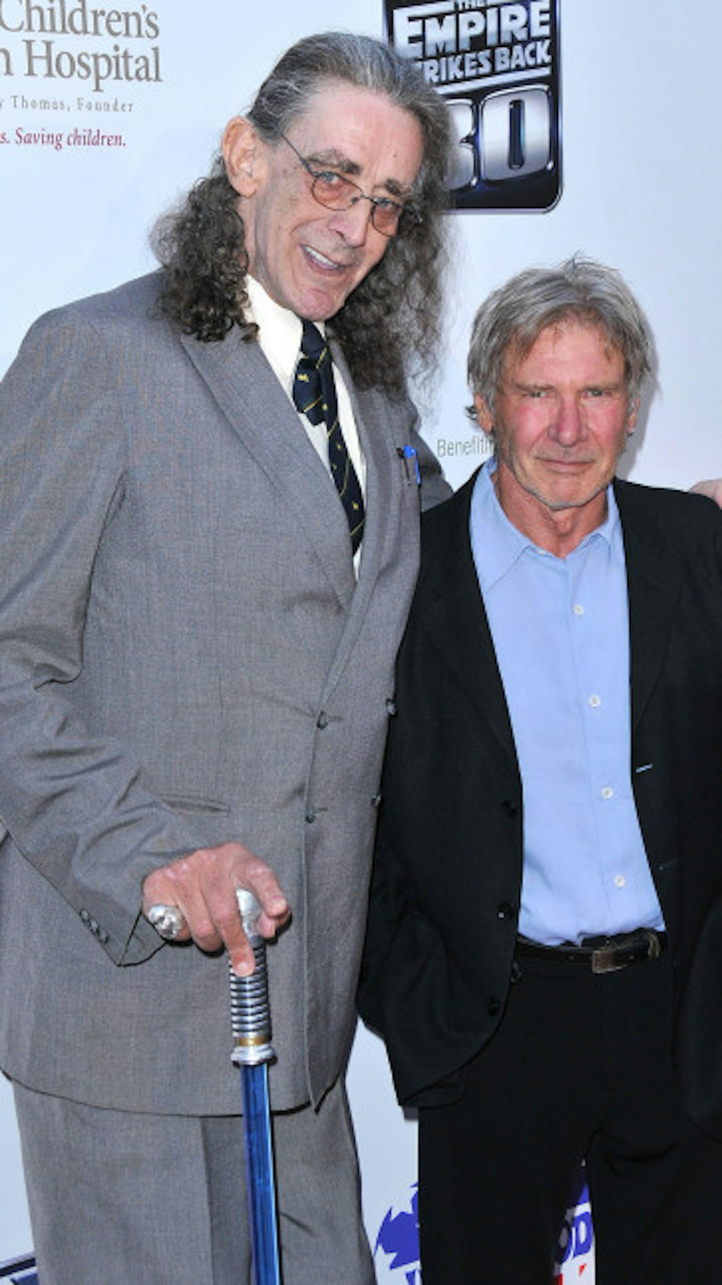 Peter Mayhew with Harrison Ford