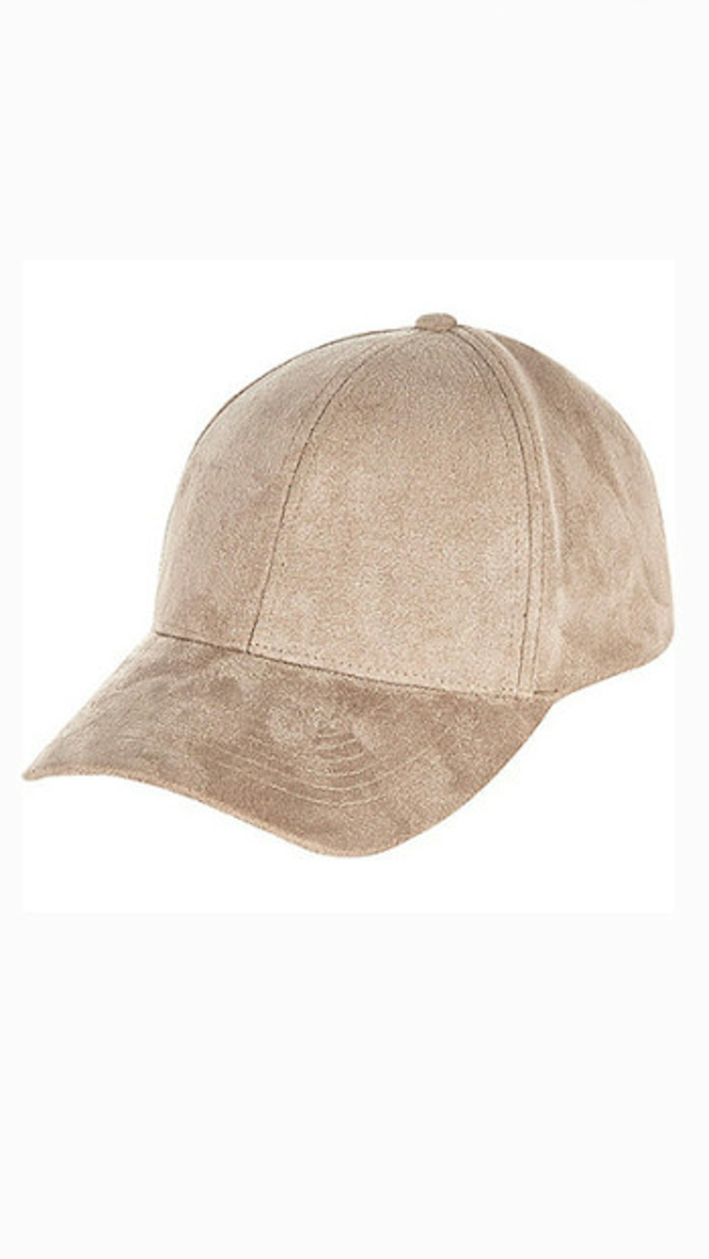 Light brown faux-suede cap, £18