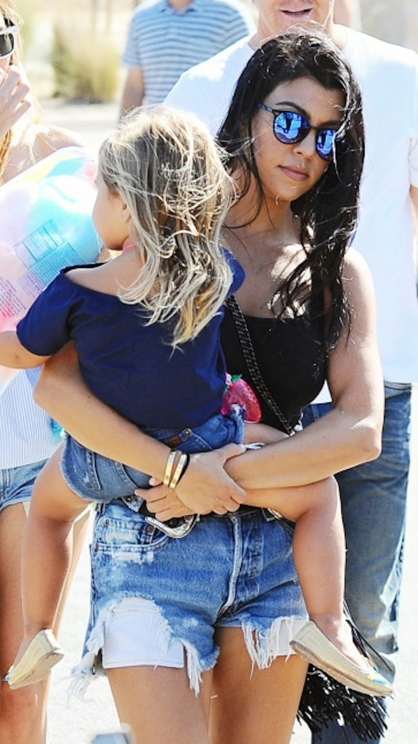 Kourtney with daughter Penelope