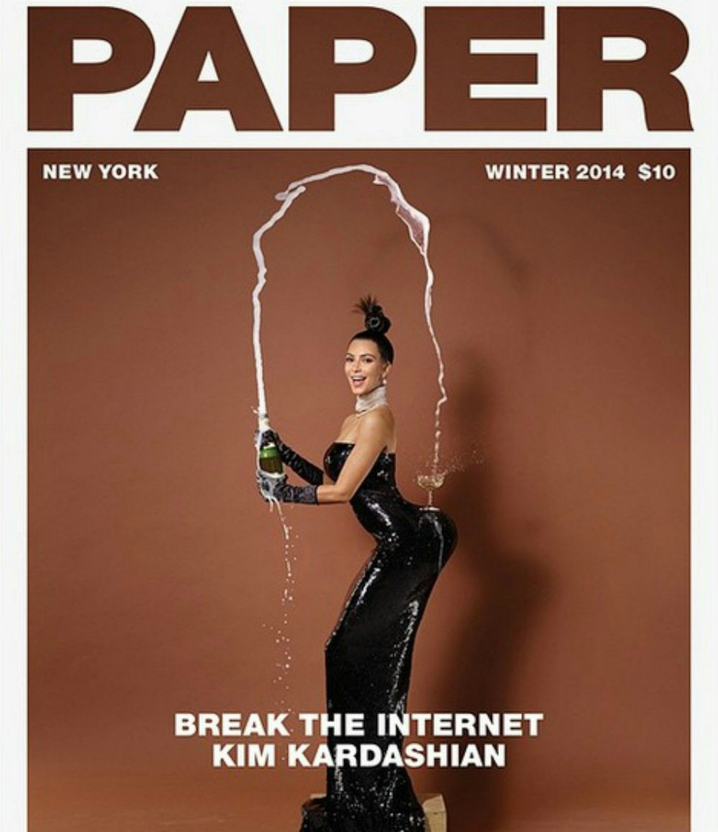 kim-kardashian-paper-magazine-black-dress