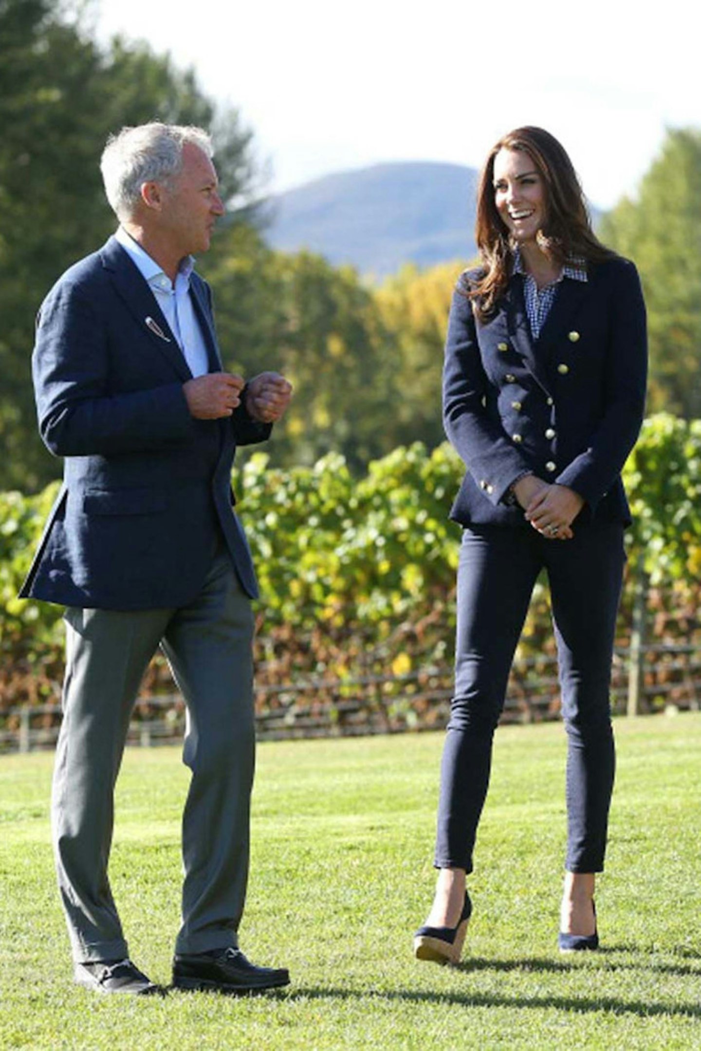 The Duchess of Cambridge wears Zara when wine tasting in New Zealand, 13 April 2014