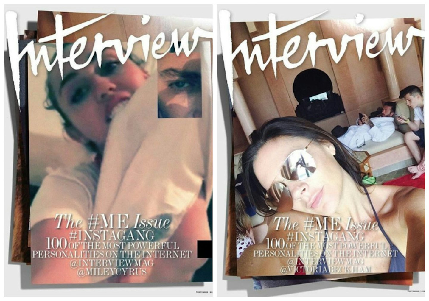Miley Cyrus and Victoria Beckham's Interview Magazine Selfie Snap [Instagram]