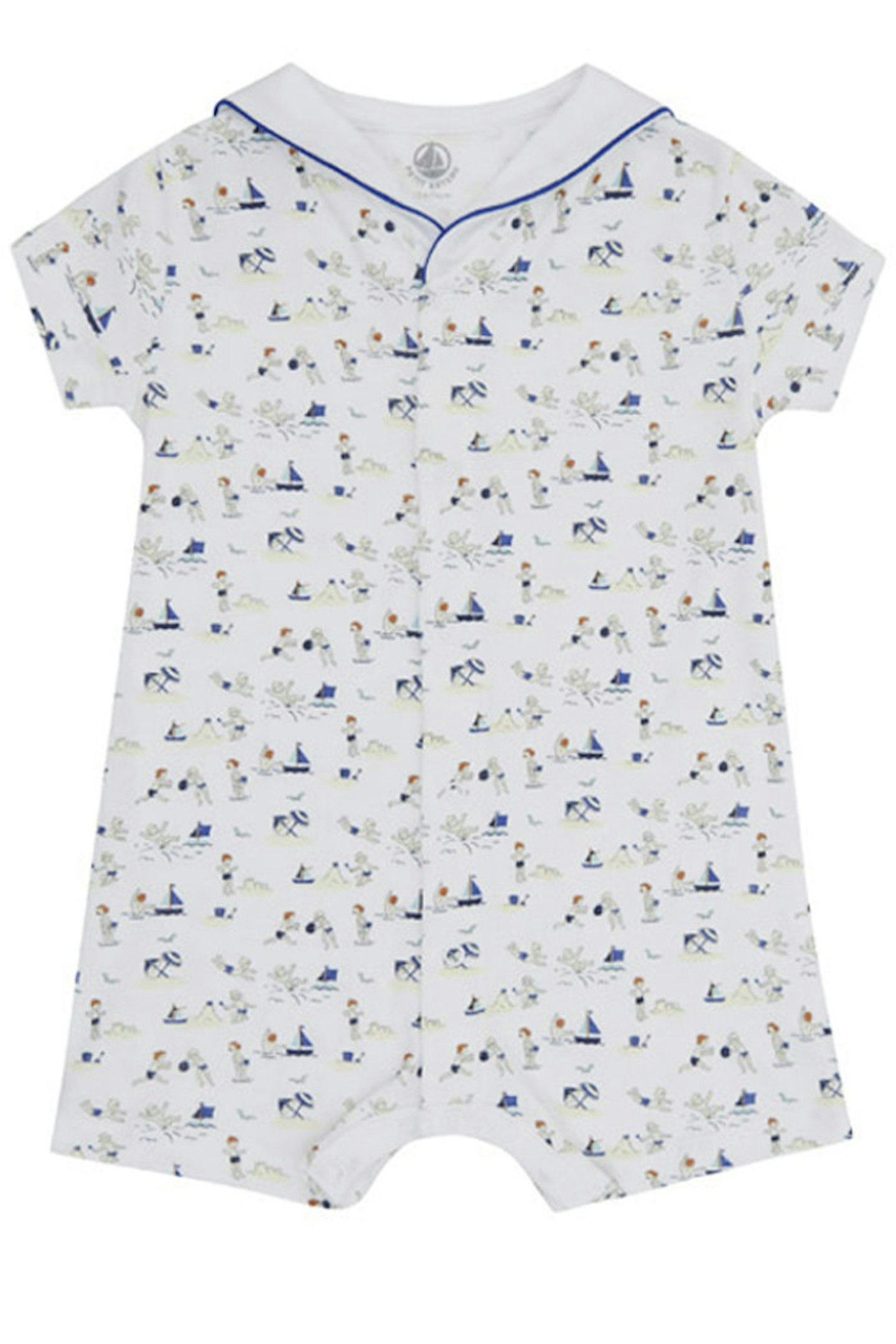 5. White Boat Print All-in-one baby grow, £26.00, www.petit-bateau.co.uk