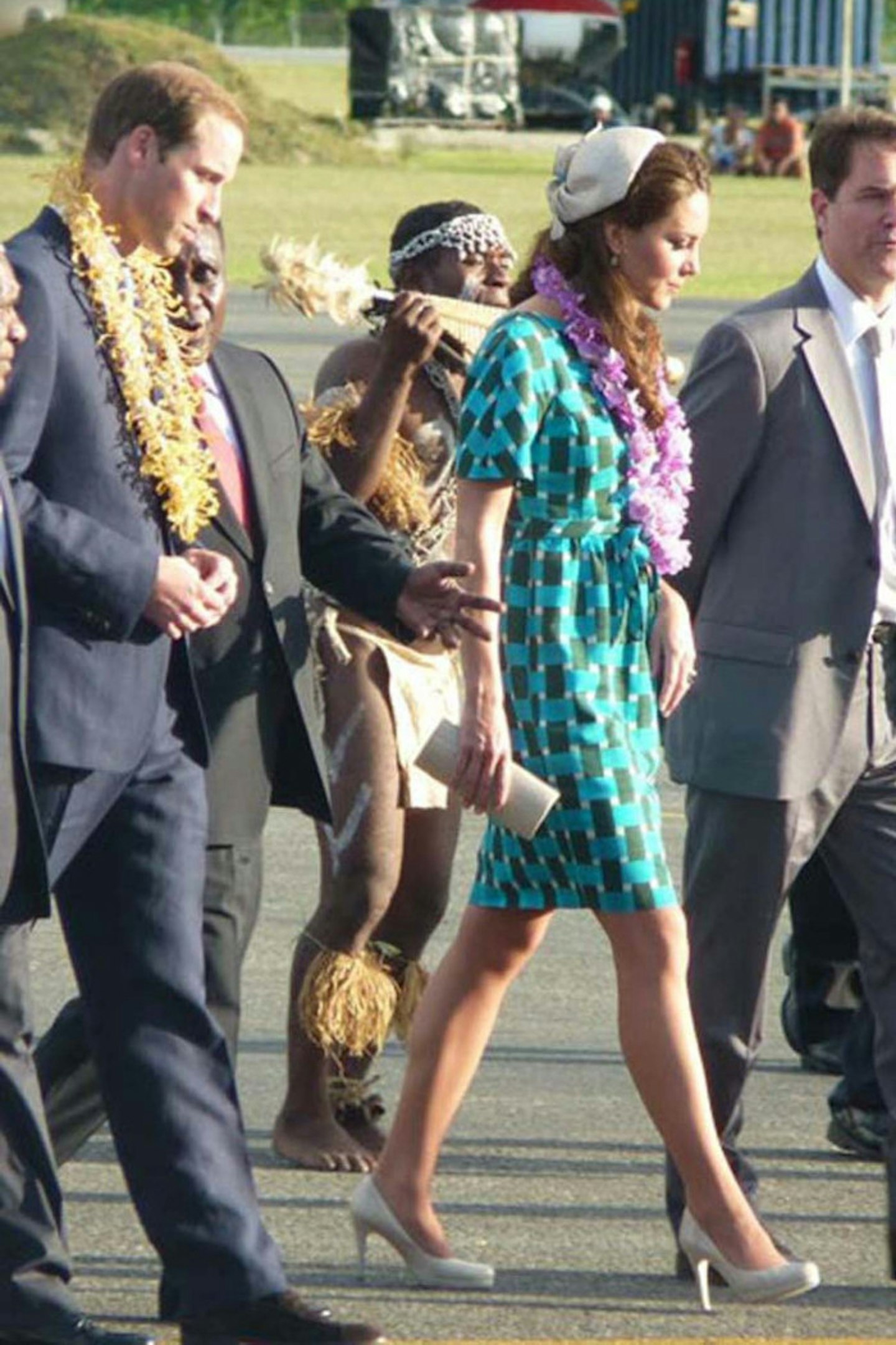 Kate Middleton wears Jonathan Saunders, Solomon Islands, 16 September 2012