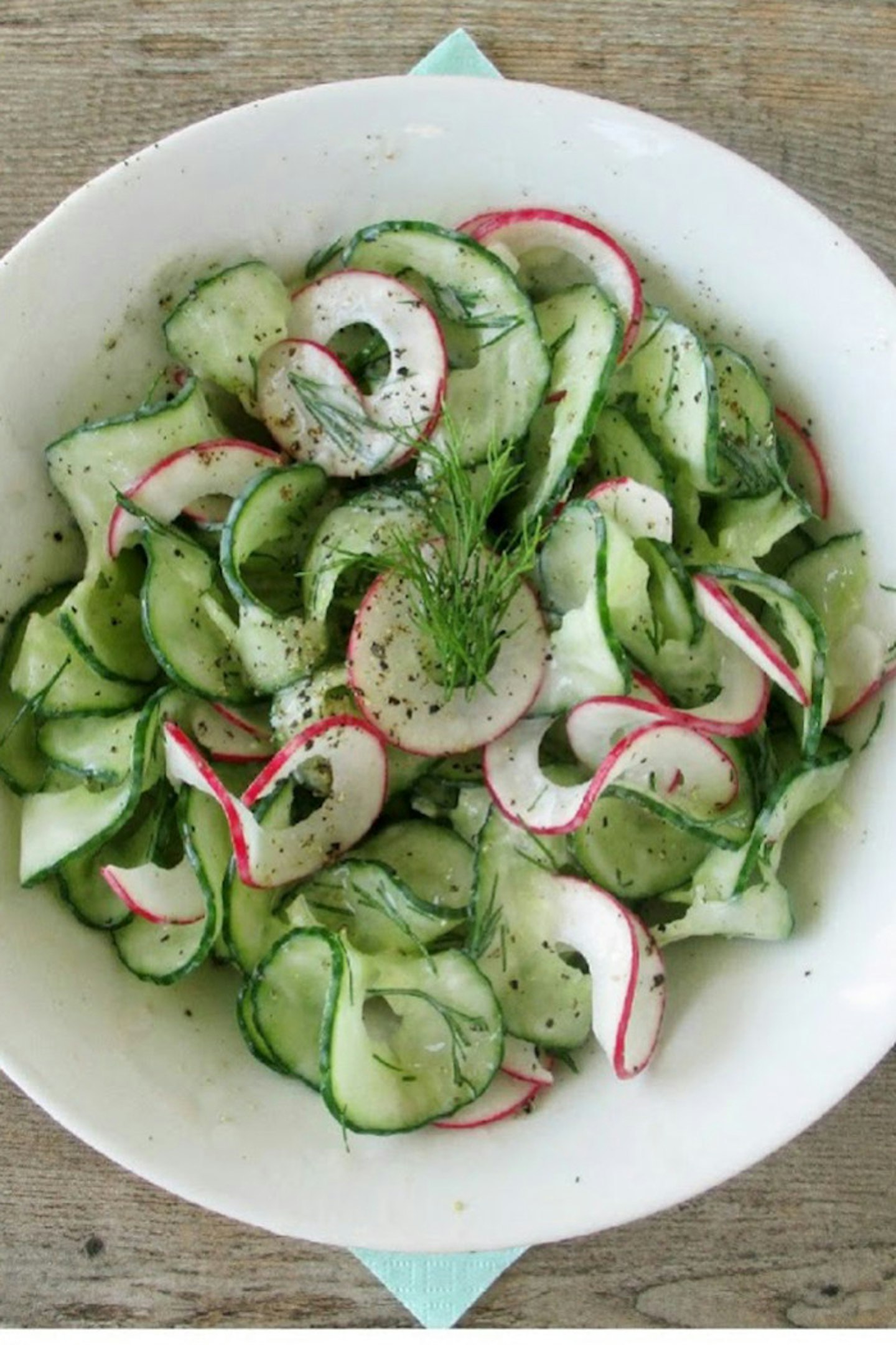 2. Cucumber And Radish Ribbon Salad