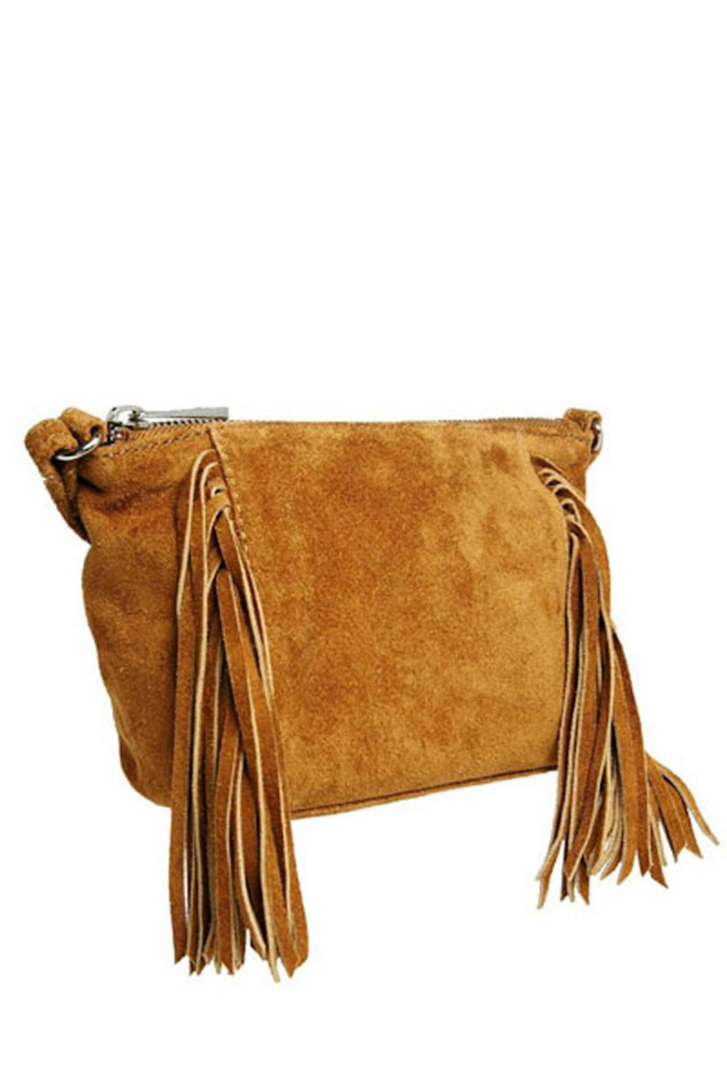 Suede Fringe Bag, £25, ASOS.com