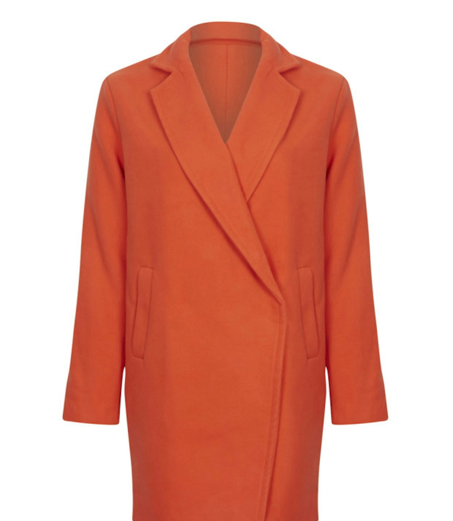 Orange boyfriend coat