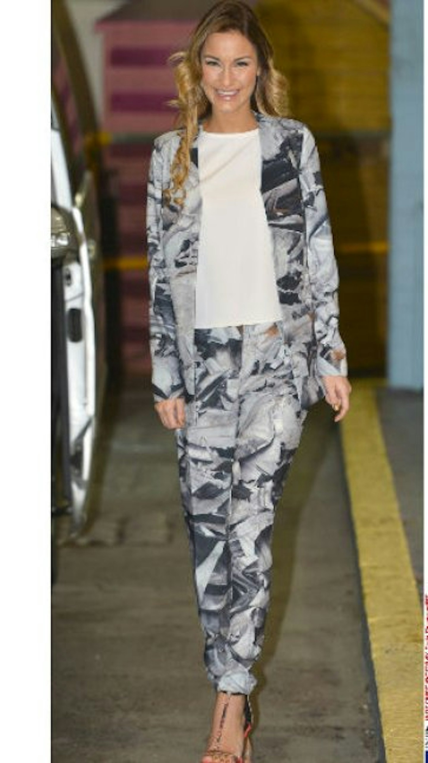 Sam showed off a printed combo last week