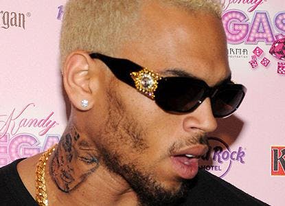 Chris Brown got a new Mortal Kombat tattoo on the left side of his head. -  55... - Capital XTRA