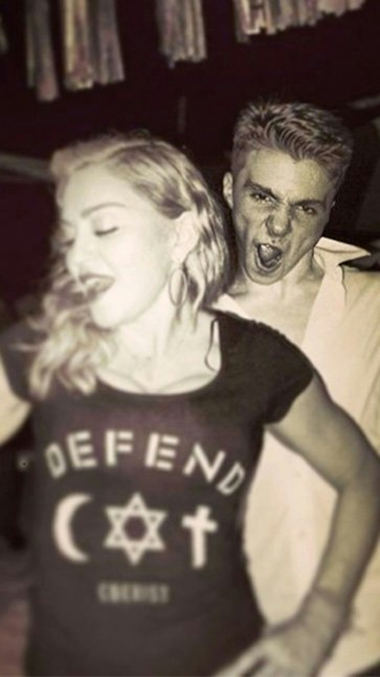 Madonna posted a picture of her son Rocco with the controversial comment.