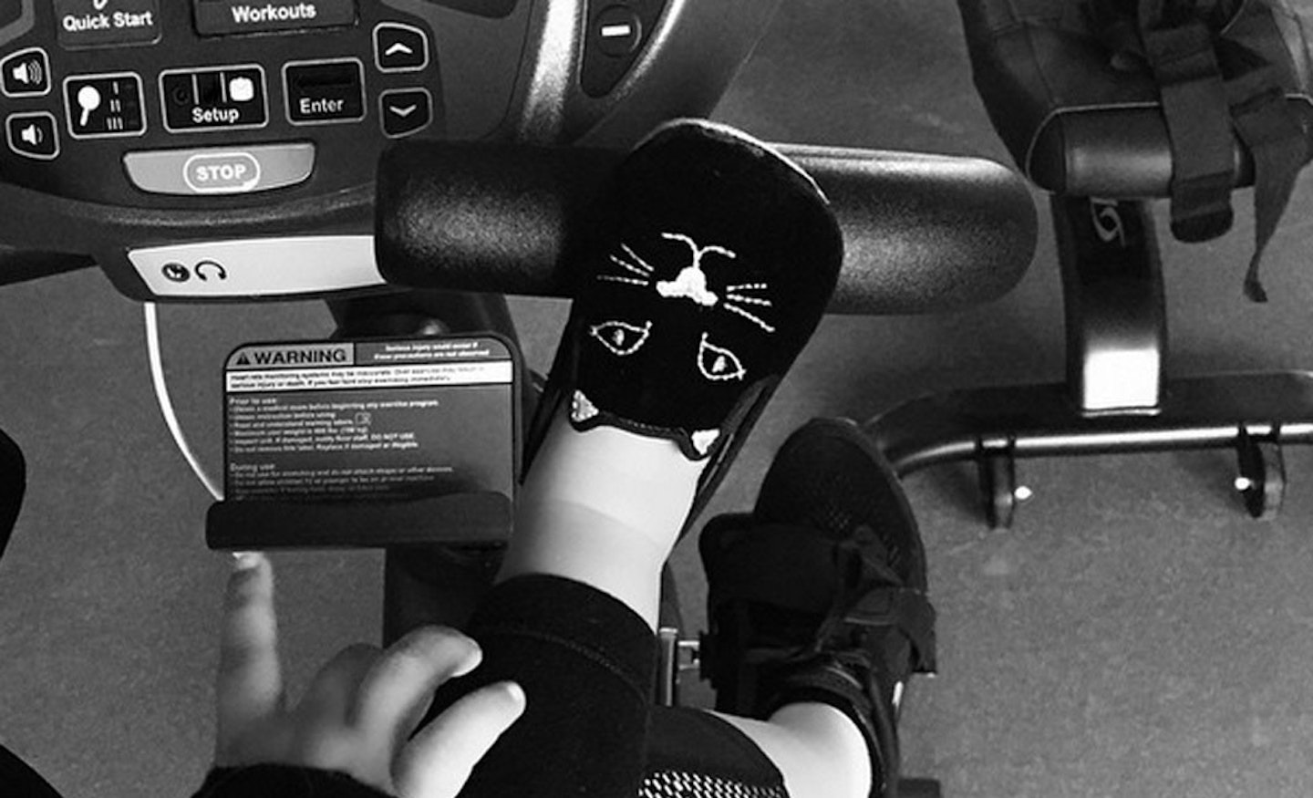 North has even been wearing her CO kicks to the gym with Khloe [Khloe Kardashian Instagram]