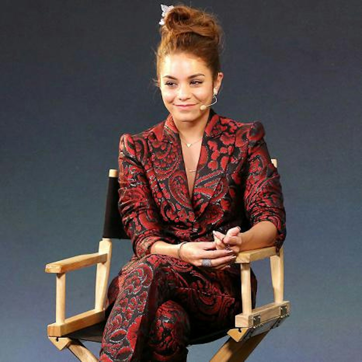 Vanessa speaking at a 'Meet the Actor' event in London yesterday