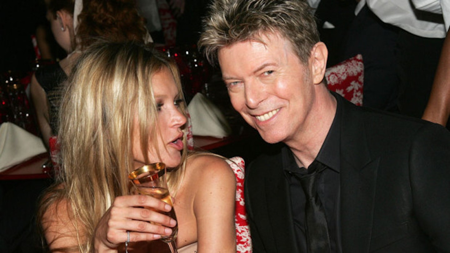 Kate Moss and David Bowie at the CFDAs, 2005