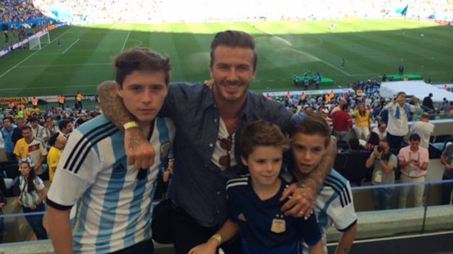 David and his boys enjoyed the final together
