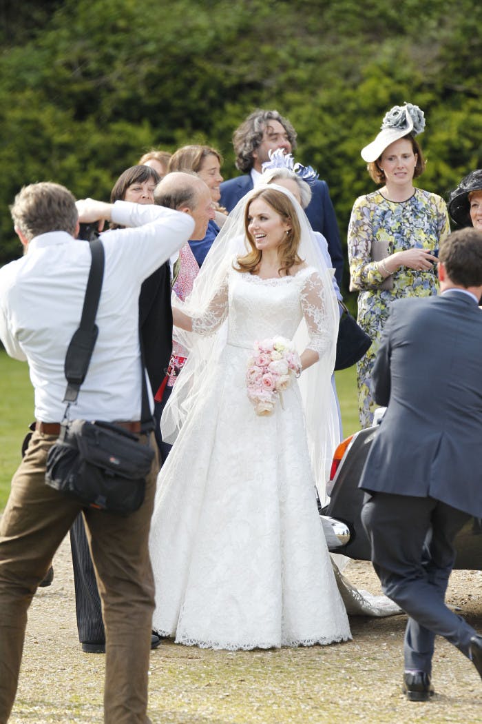 Geri Halliwell Gets Married In Traditional White Lace