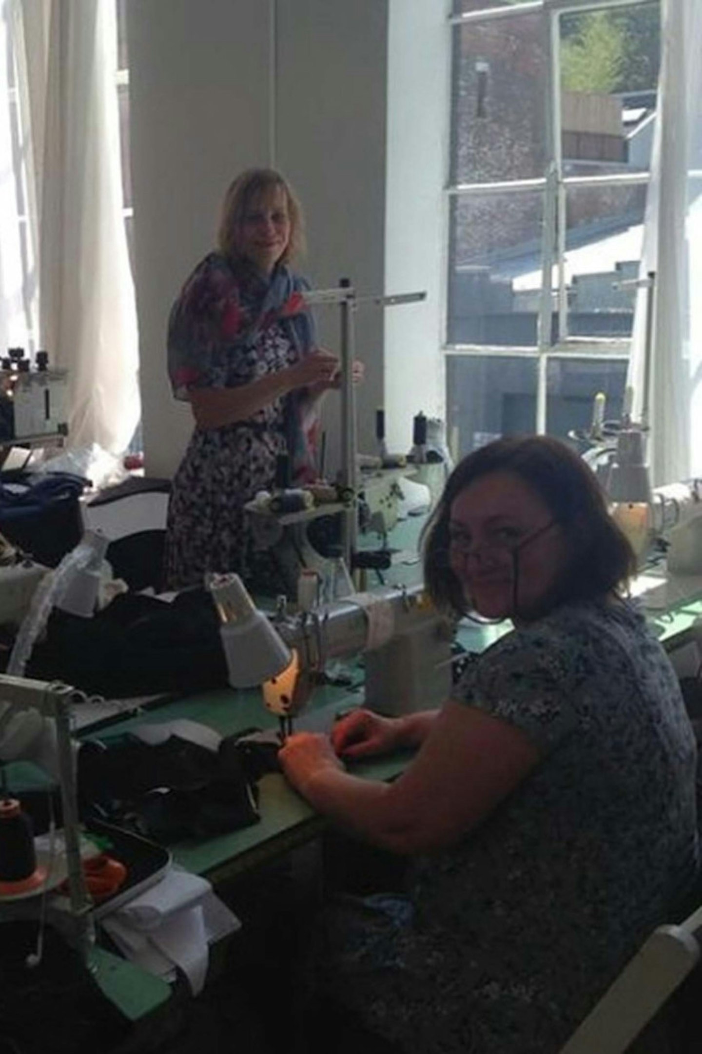 @victoriabeckham: Ladies working hard #VBSS15 #NYFW x vb