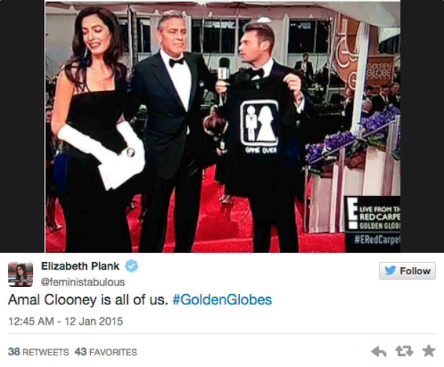 George and Amal receives present on the carpet