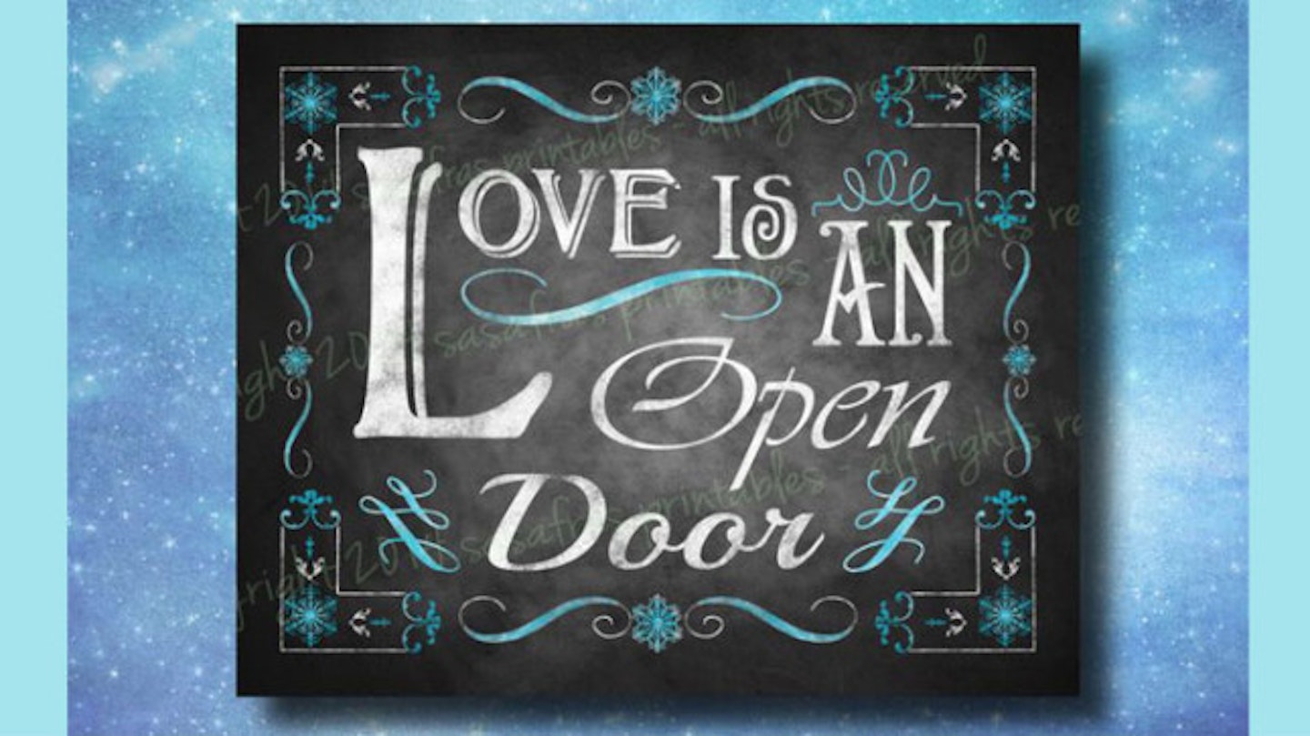 quote from love is an open door frozen