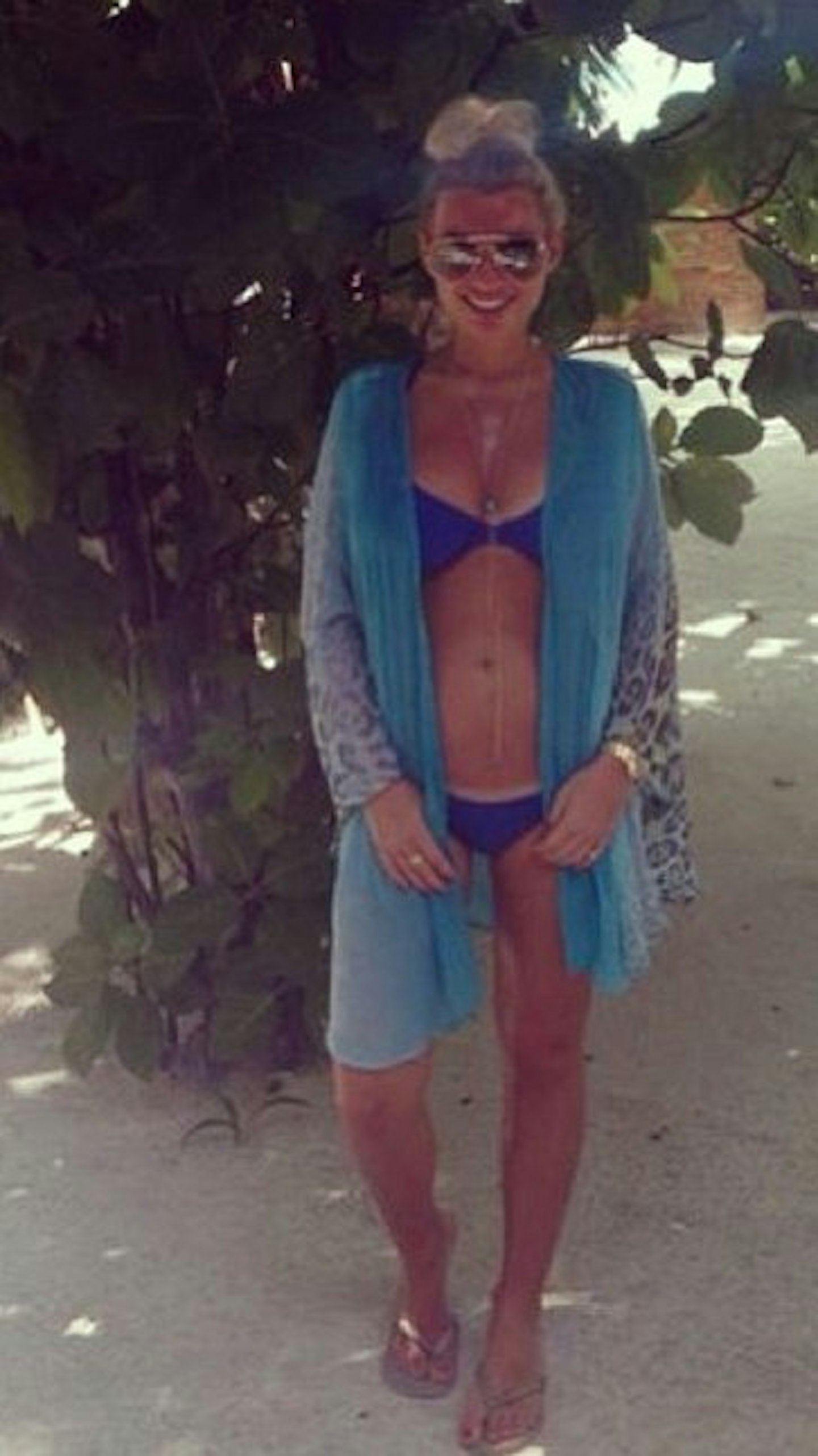 Billie posted a throwback to her Maldives holiday and her pre-baby bump days