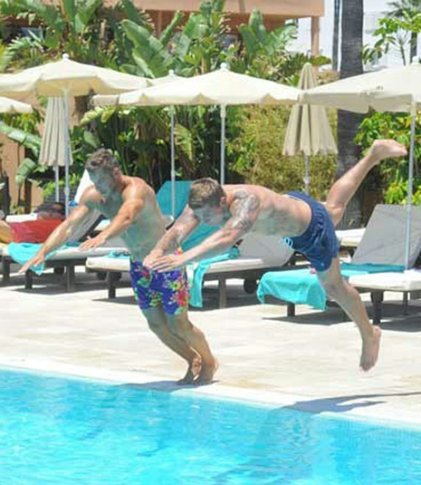 We sure hope their trunks don't come down on impact
