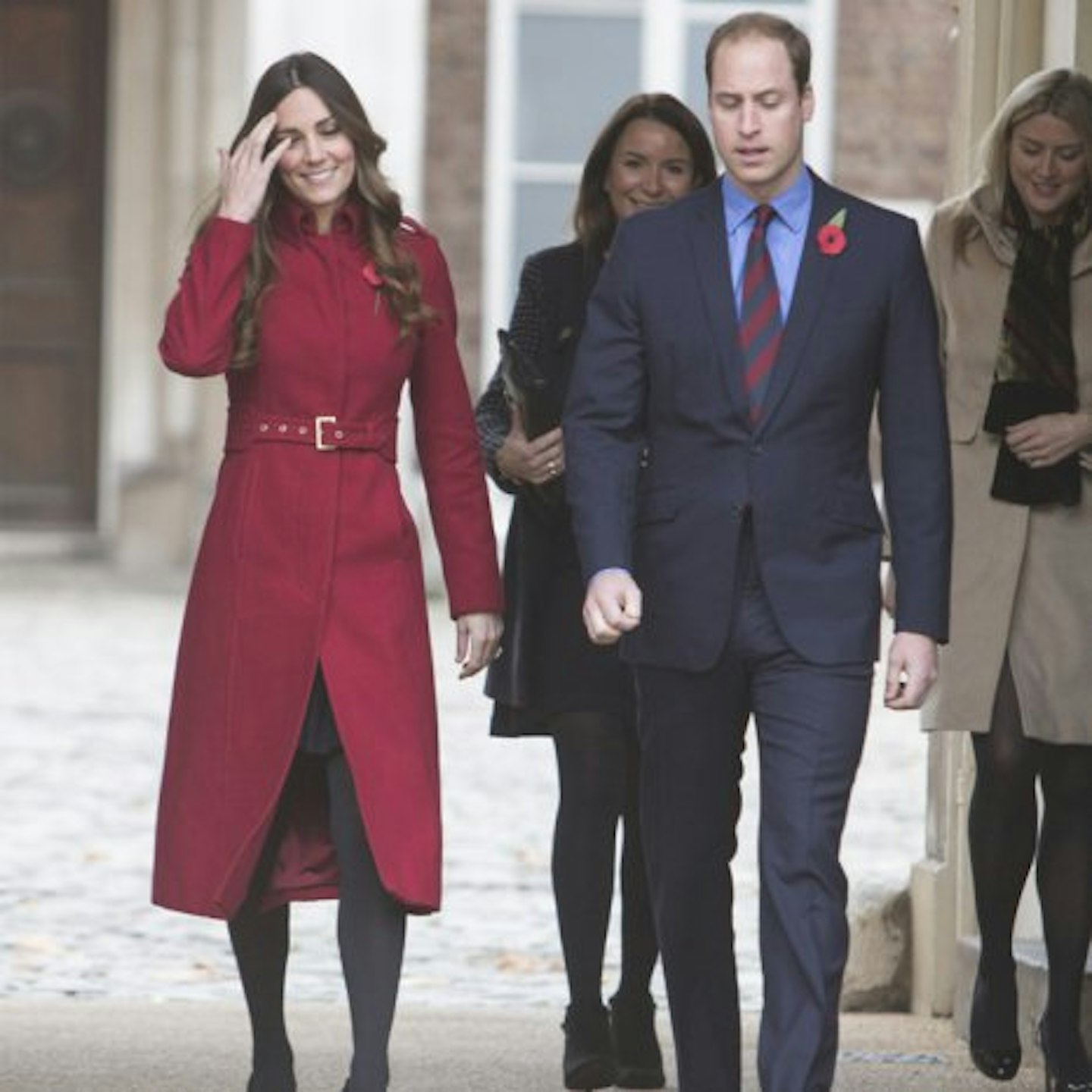 Kate and William surprised poppy sellers at High Street Kensignton station