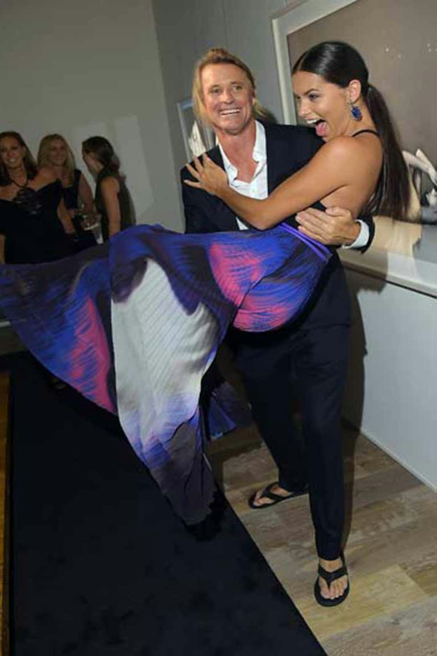 Adriana Lima and Russell James at the Victoria's Secret Angel book launch