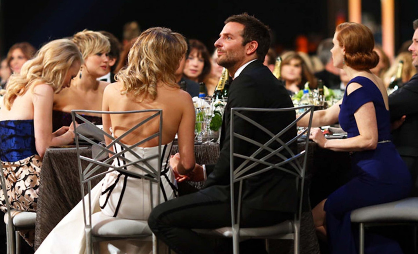 Bradley Cooper and Suki Waterhouse at the SAG Awards, February 2014