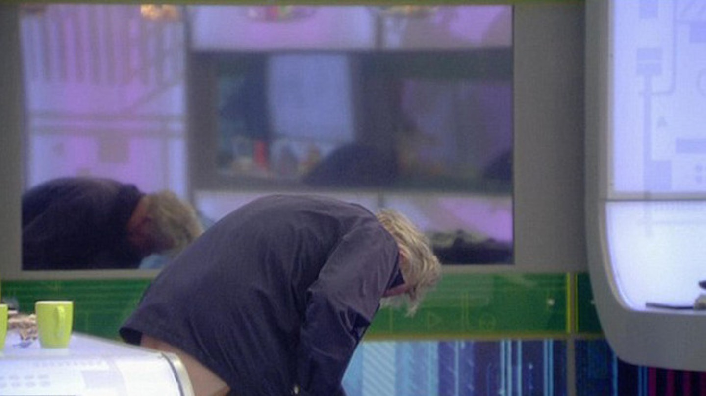 Gary exposed himself in the kitchen, much the shock of his fellow housemates