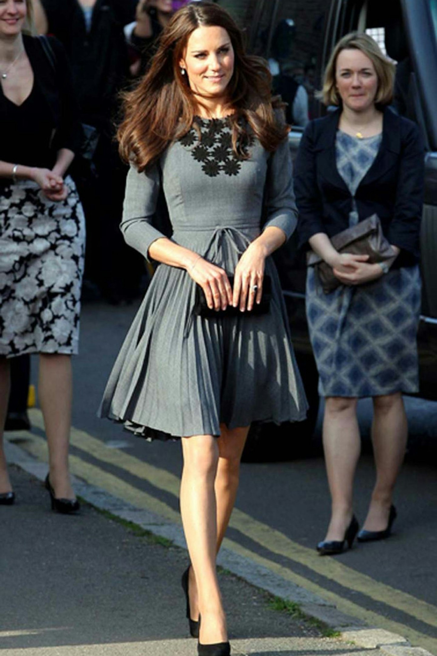 Kate Middleton in Orla Kiely, at Dulwich Picture Gallery, 15 March 2012