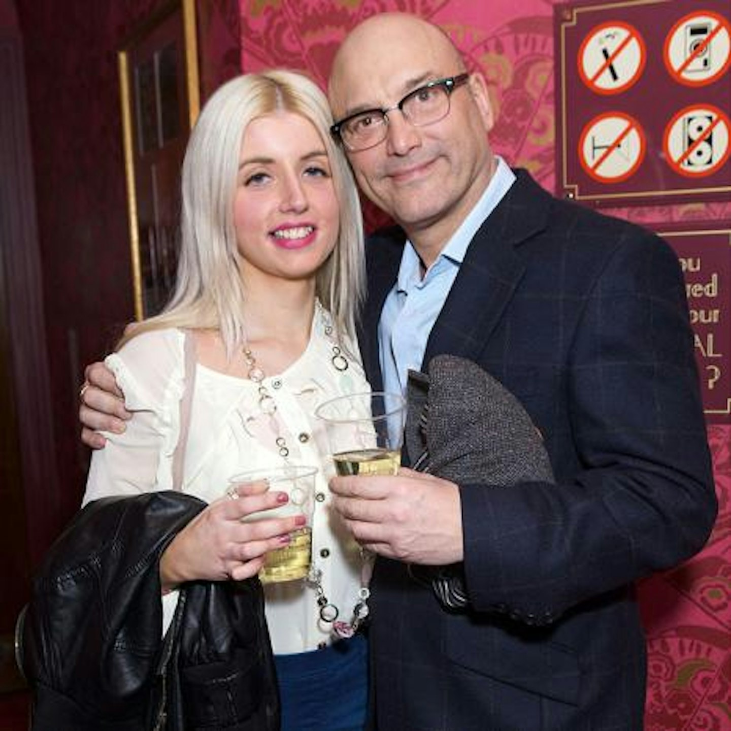 Masterchef star Gregg Wallace with his 27 year-old girlfriend Anne-Marie Sterpini earlier this year