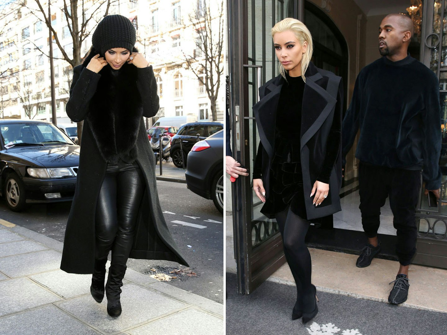Kim at Paris Fashion Week [Rex]