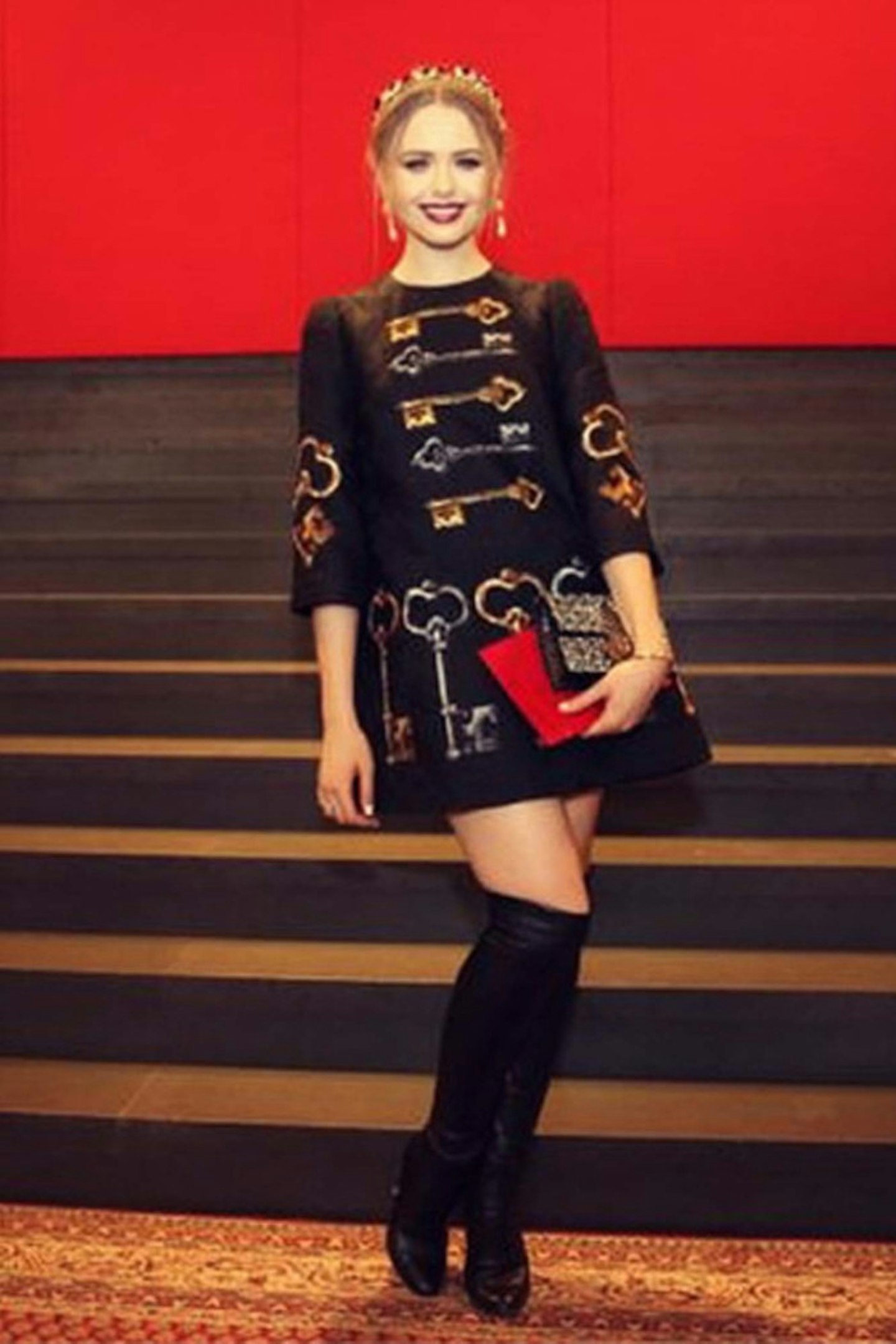 Kristina Bazan arriving at the show