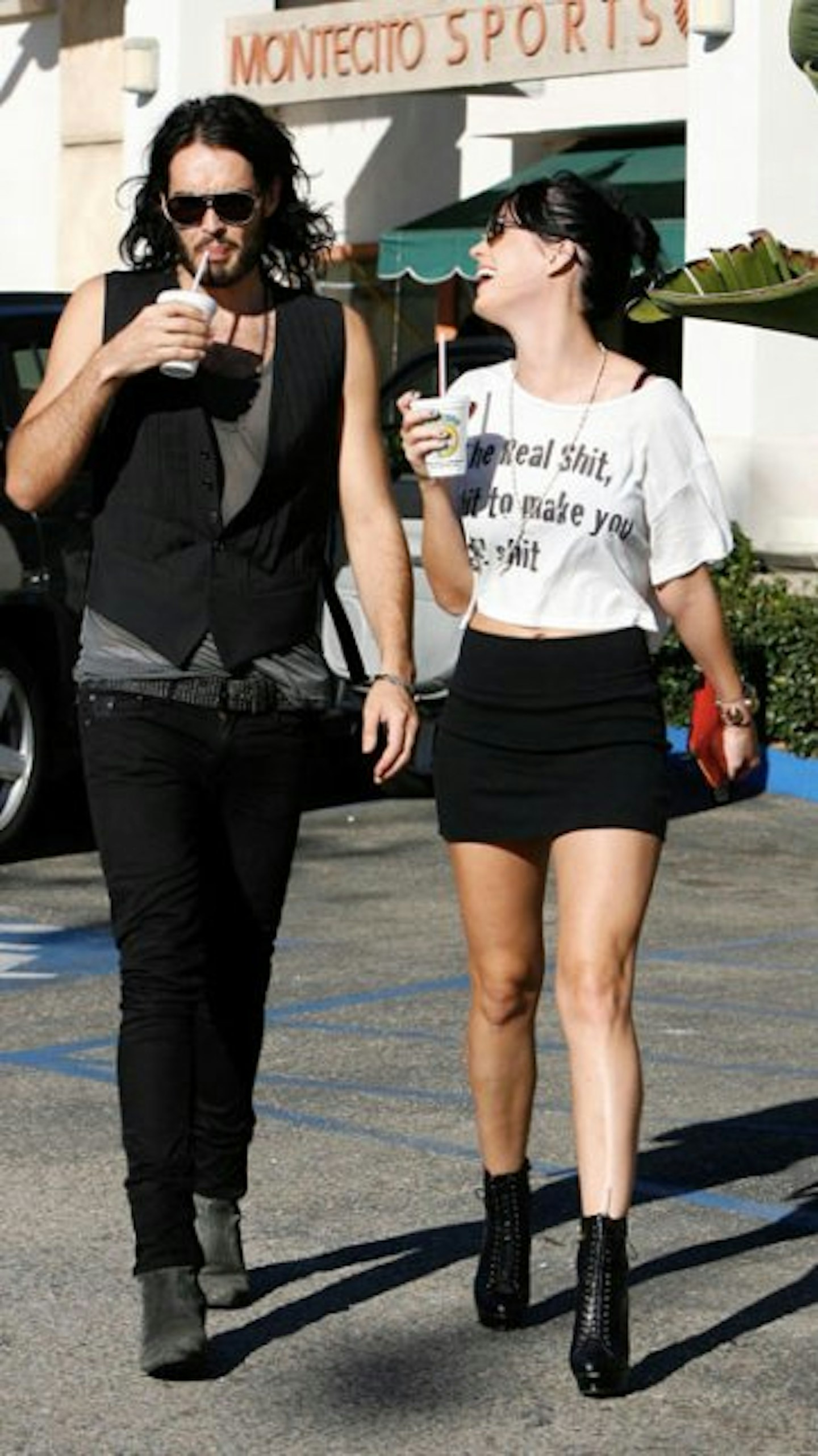 Katy Perry and Russell Brand