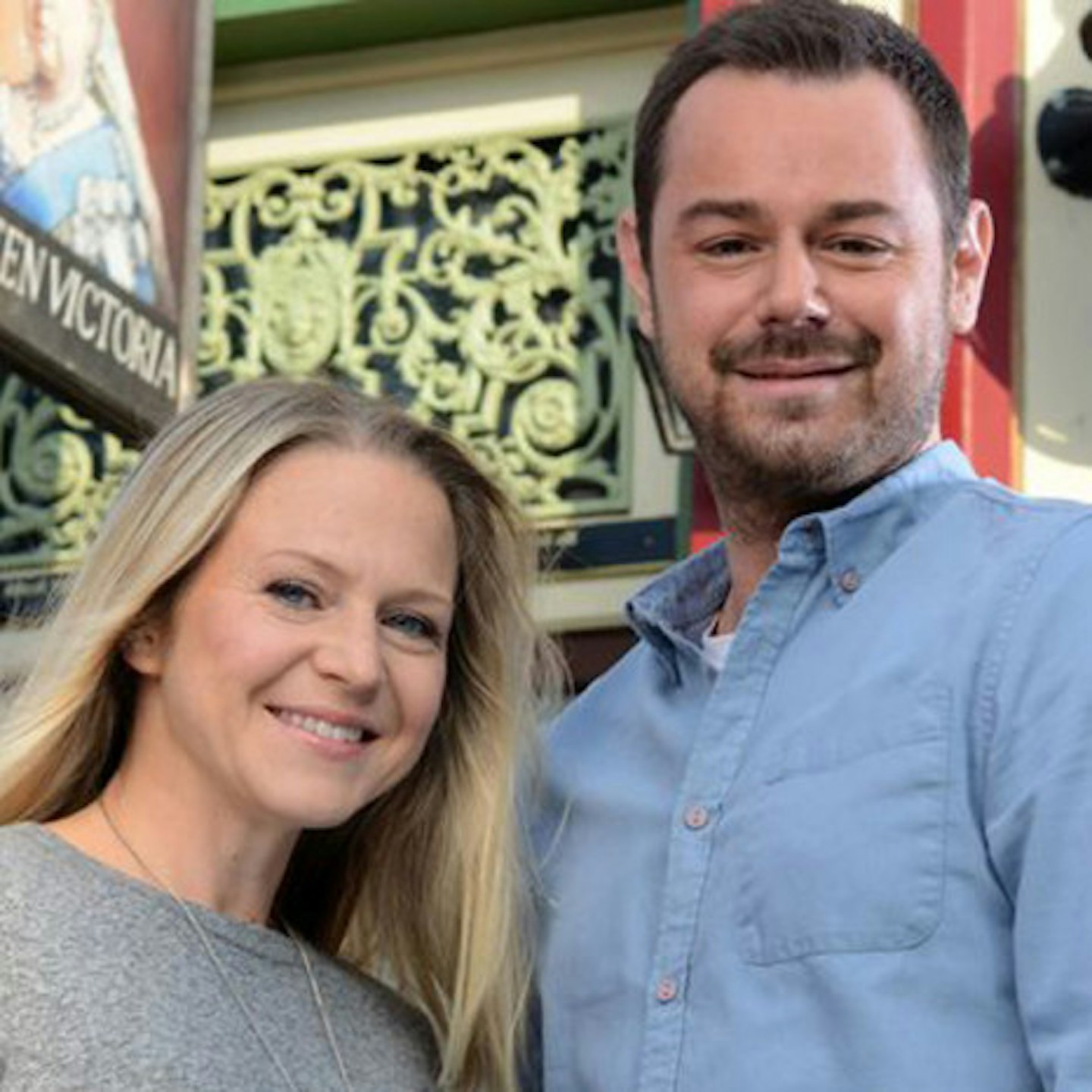 Danny with on-screen wife Kellie Bright