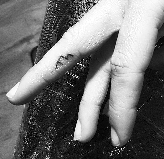 Every Day is Halloween Mini Spooky Finger Tattoos by Allan Graves   Tattoodo