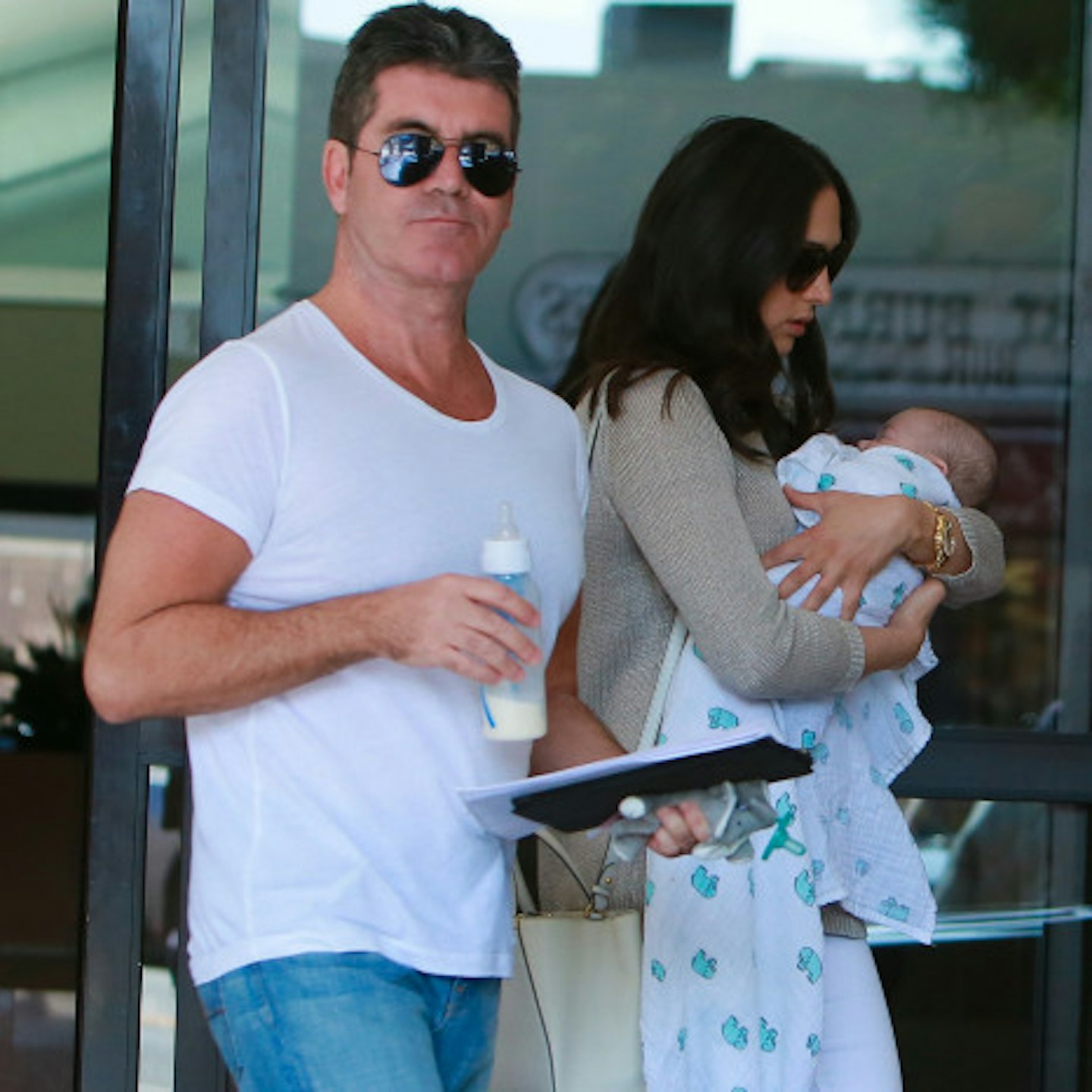 Simon Cowell, Lauren Silverman and baby Eric