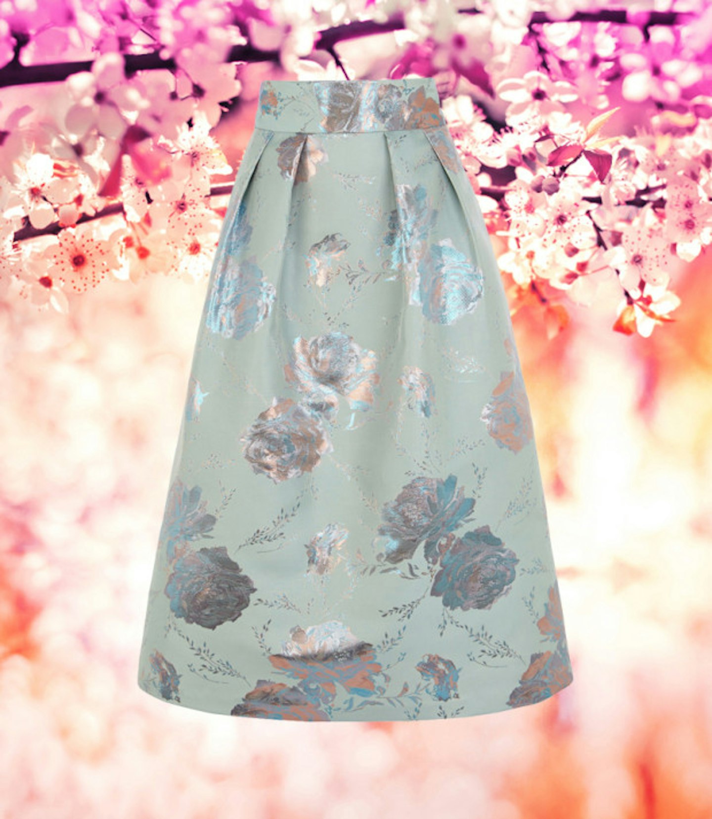 spring-buys-coast-blue-silver-floral-skirt