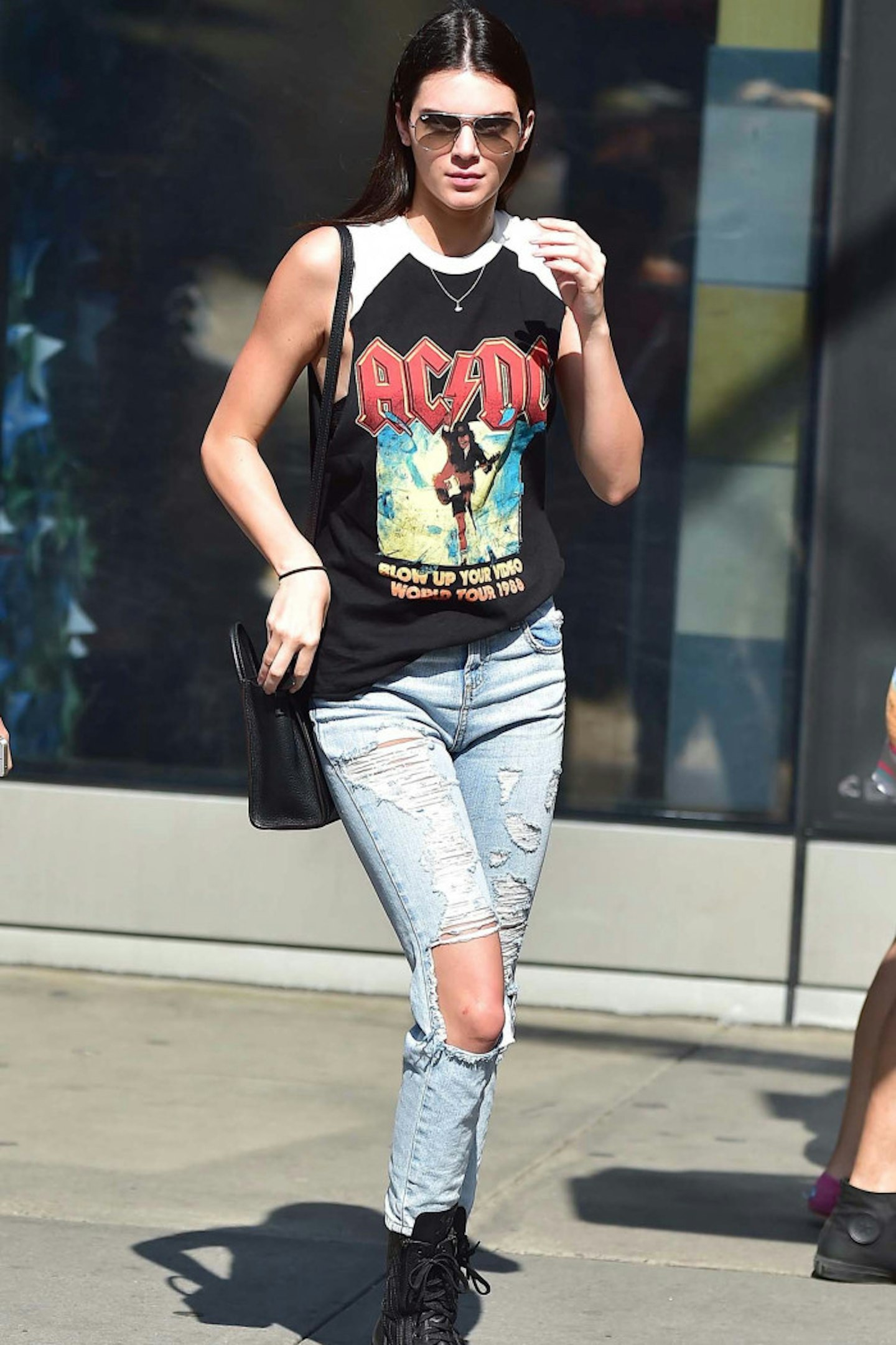 23-Kendall Jenner is seen leaving the movies in Union Square on July 3, 2014