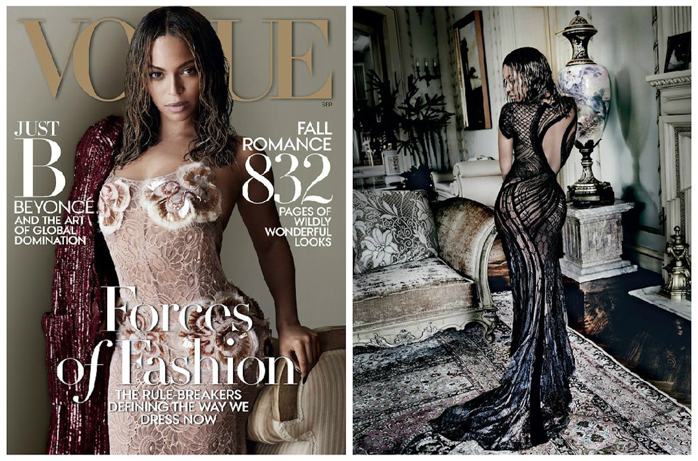 Vogue's September 2015 Front Cover Feat. Beyonce [Images: Mario Testino/Vogue]
