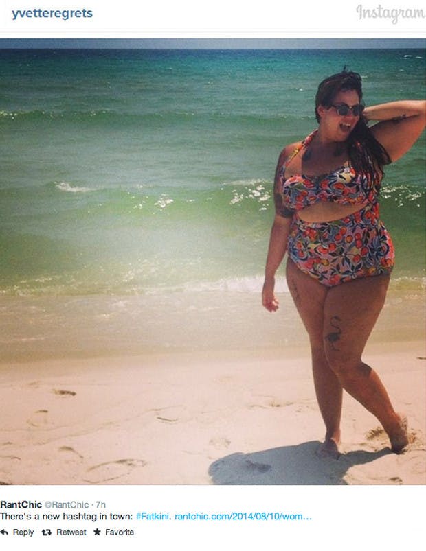The #Fatkini Hashtag Is Well Intentioned But Only Serves To Fetishise Fat In The Same Way As Thin Life Grazia photo