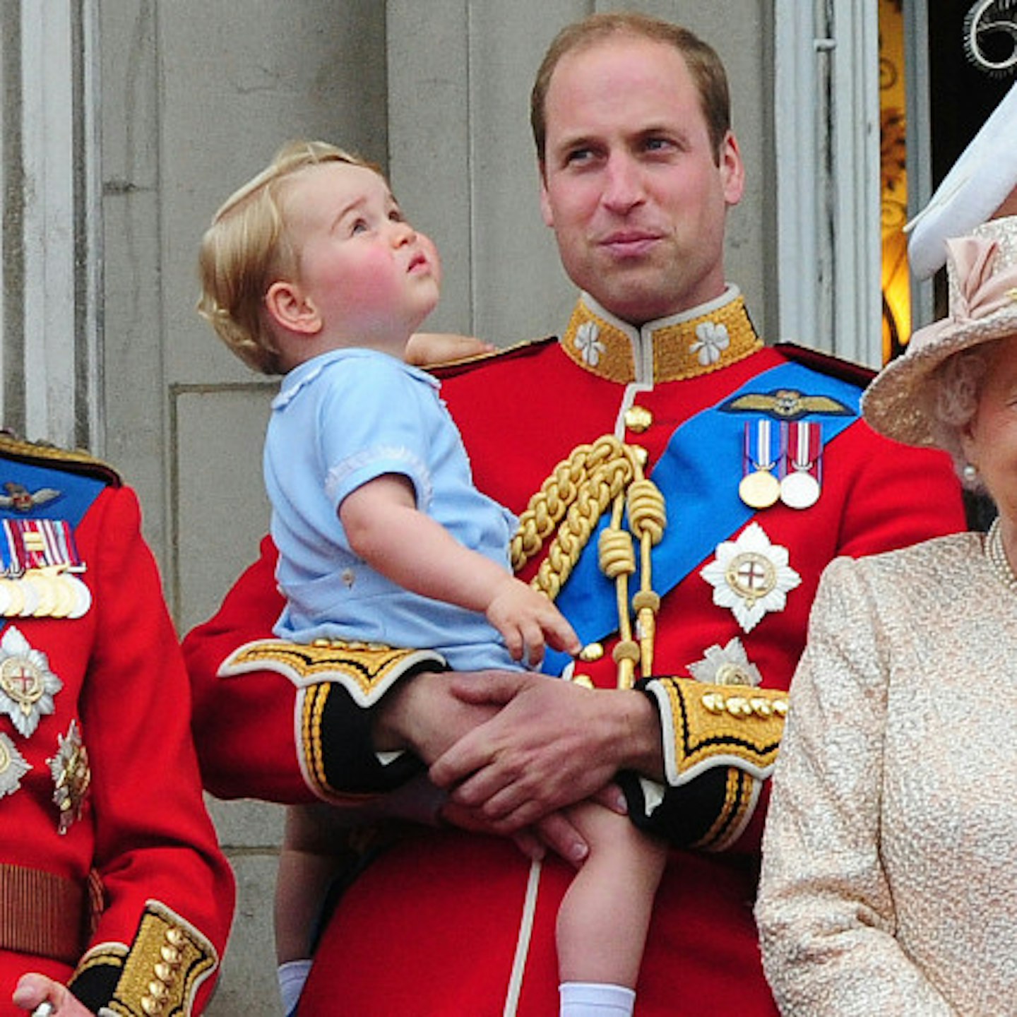 George present for his first official flyover