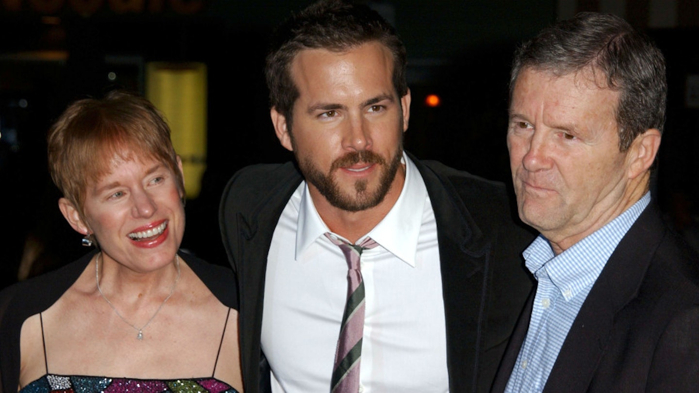 Ryan Reynolds with his father James and mother Tammy