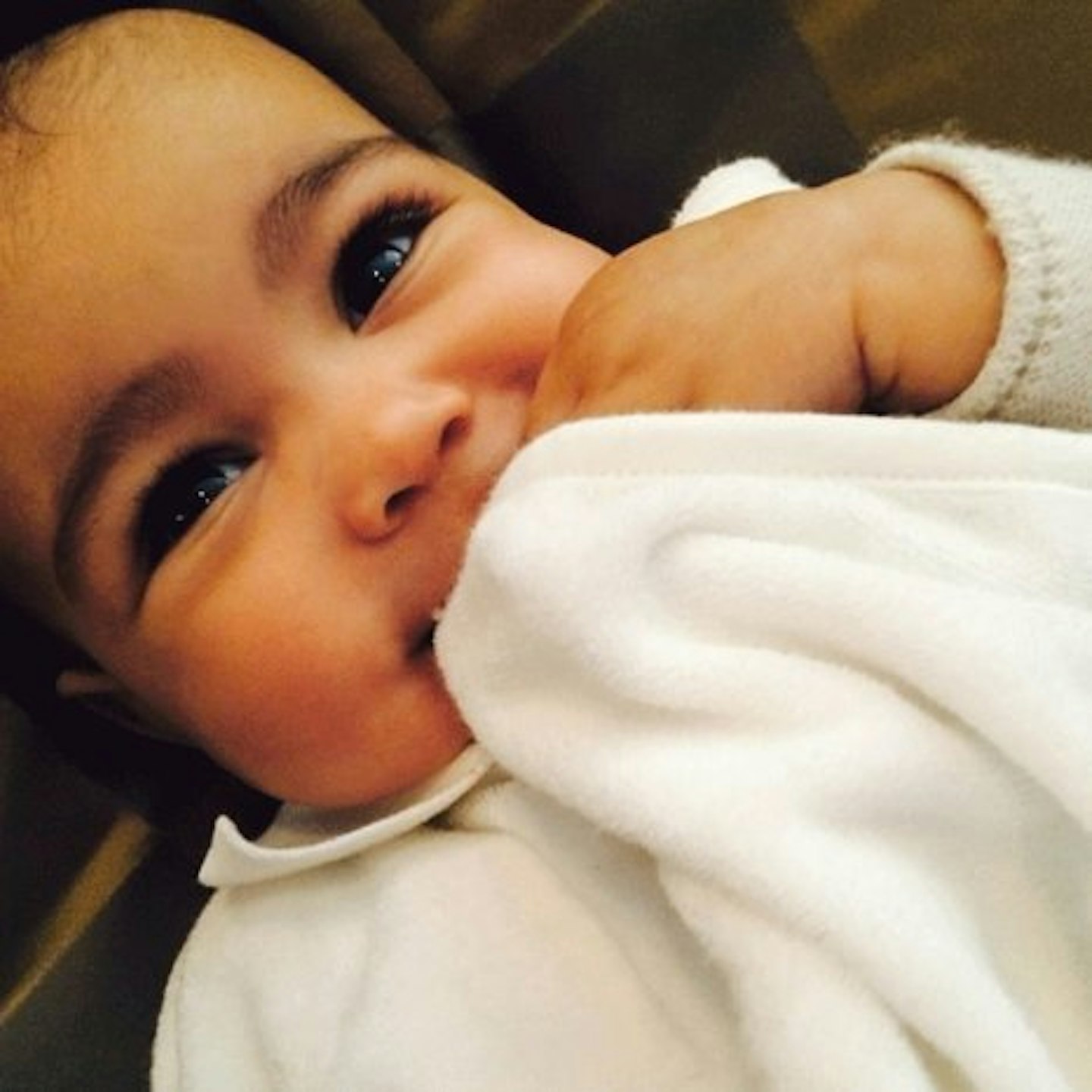 Kim and Kanye's designer friends have spoilt little Nori for her first Christmas