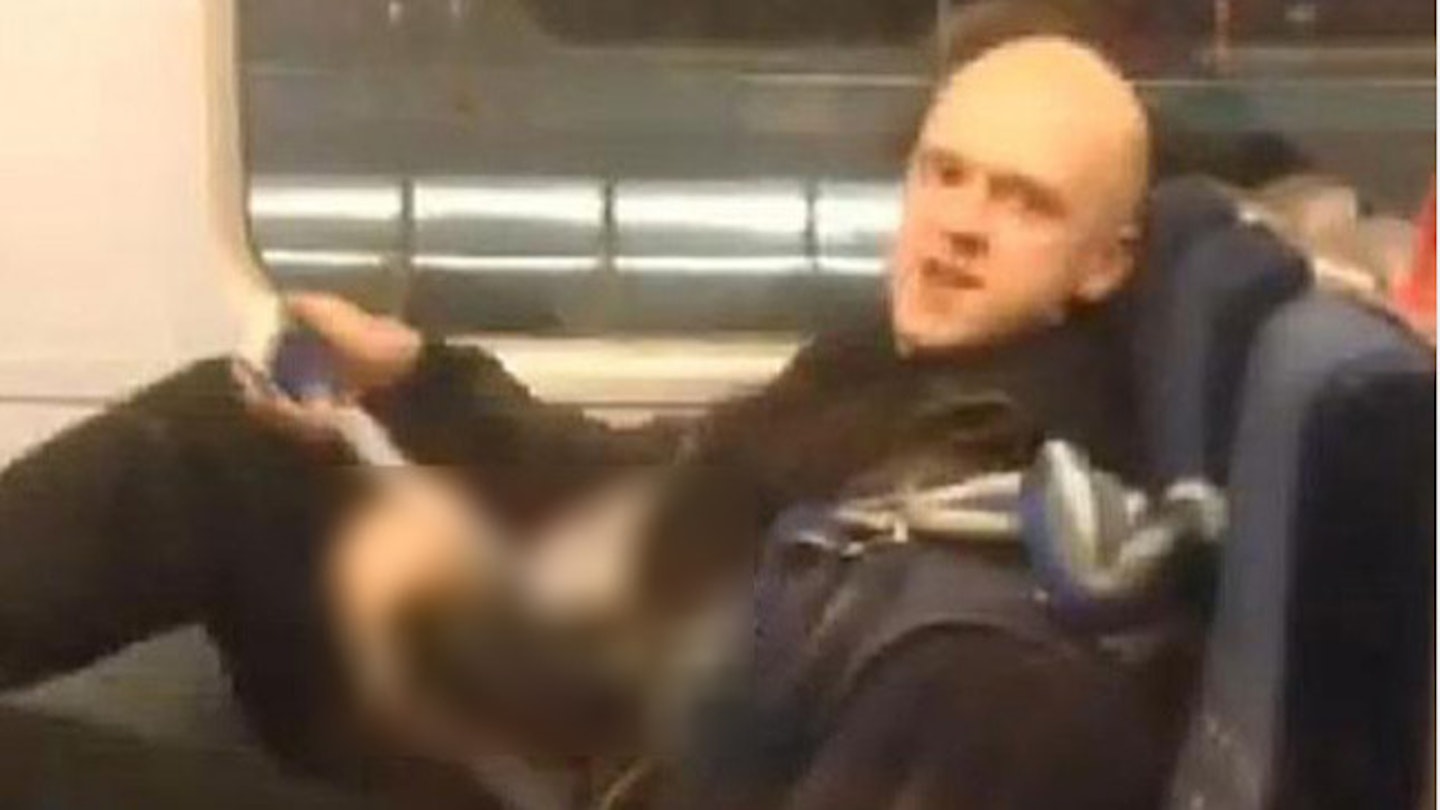 Police looking for man caught masturbating on train | Closer Police looking for man caught masturbating on train | Closer