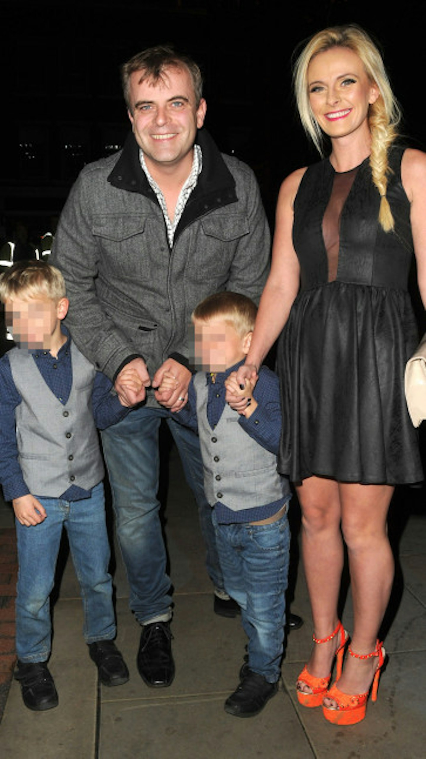 Simon Gregson and family.